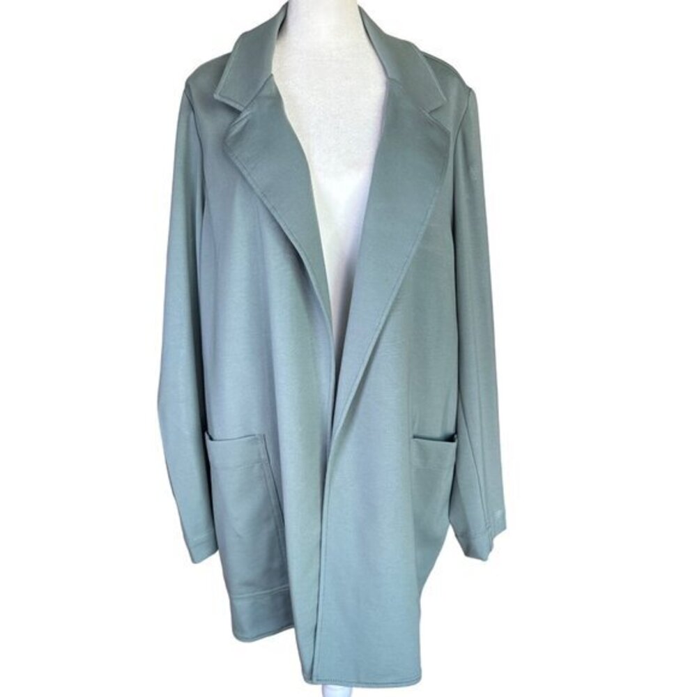 Athleta Eastbound Blazer Size 20 Minimalist Soft Green Travel Jacket #986273 N